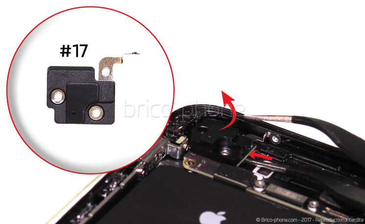 Retrait de la carte mère pour effectuer une réparation ou une désoxydation sur iPhone 7 photo 3