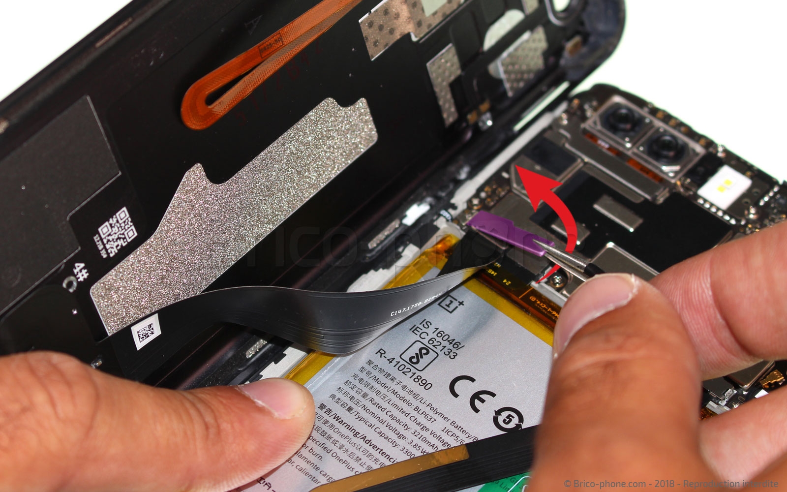 Changement du connecteur de charge et prise Jack sur OnePlus 5T photo 2