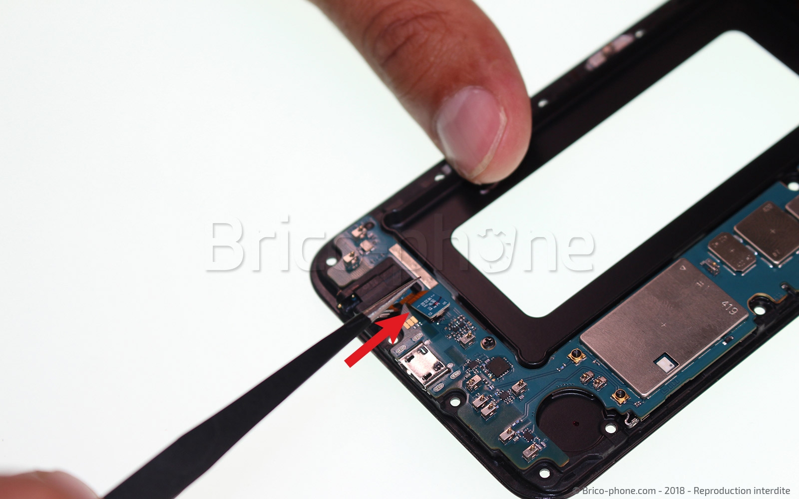 Changement de prise audio jack sur Galaxy A6 2018 photo 2