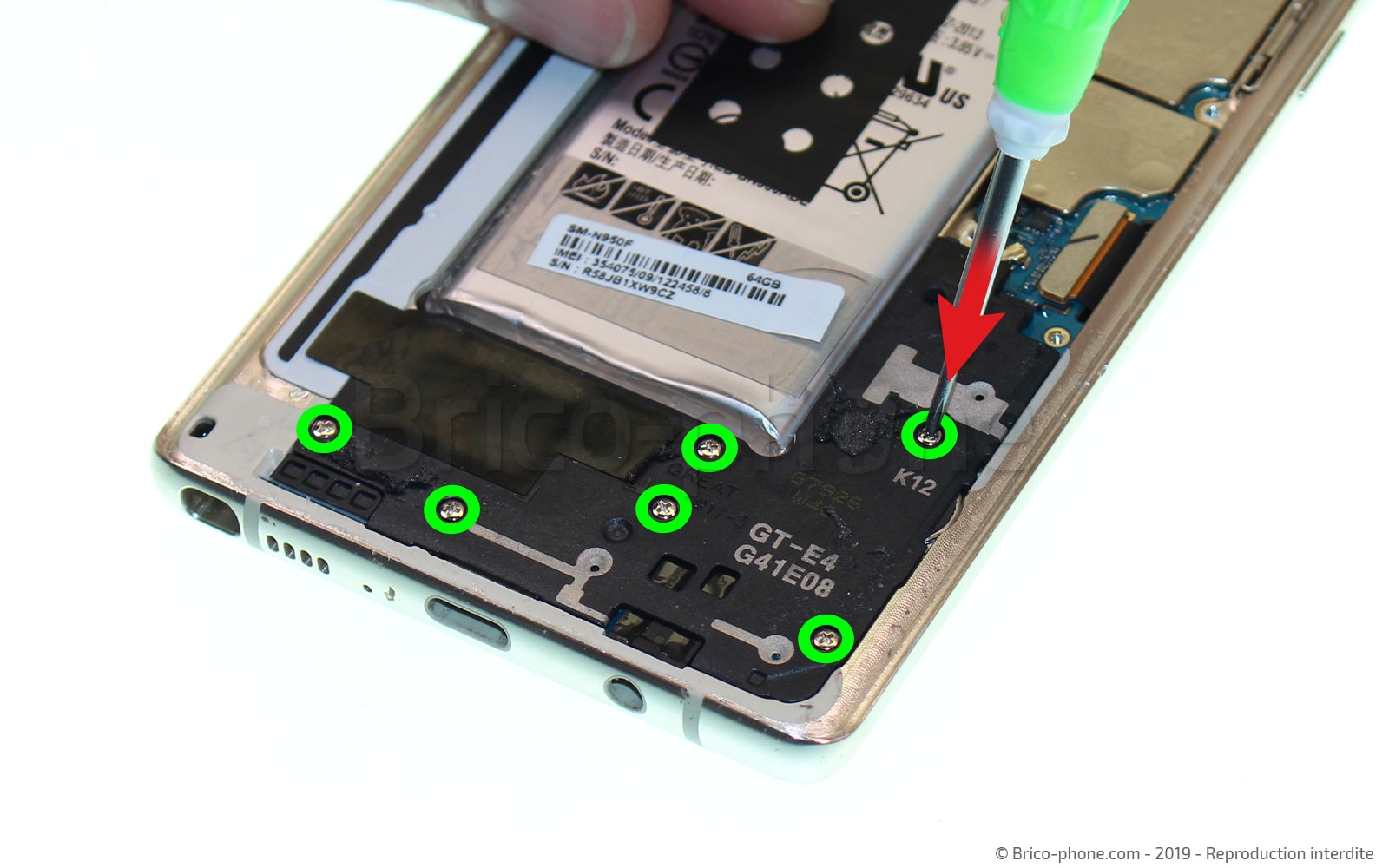 Changement du connecteur de charge sur Galaxy Note 8 photo 1