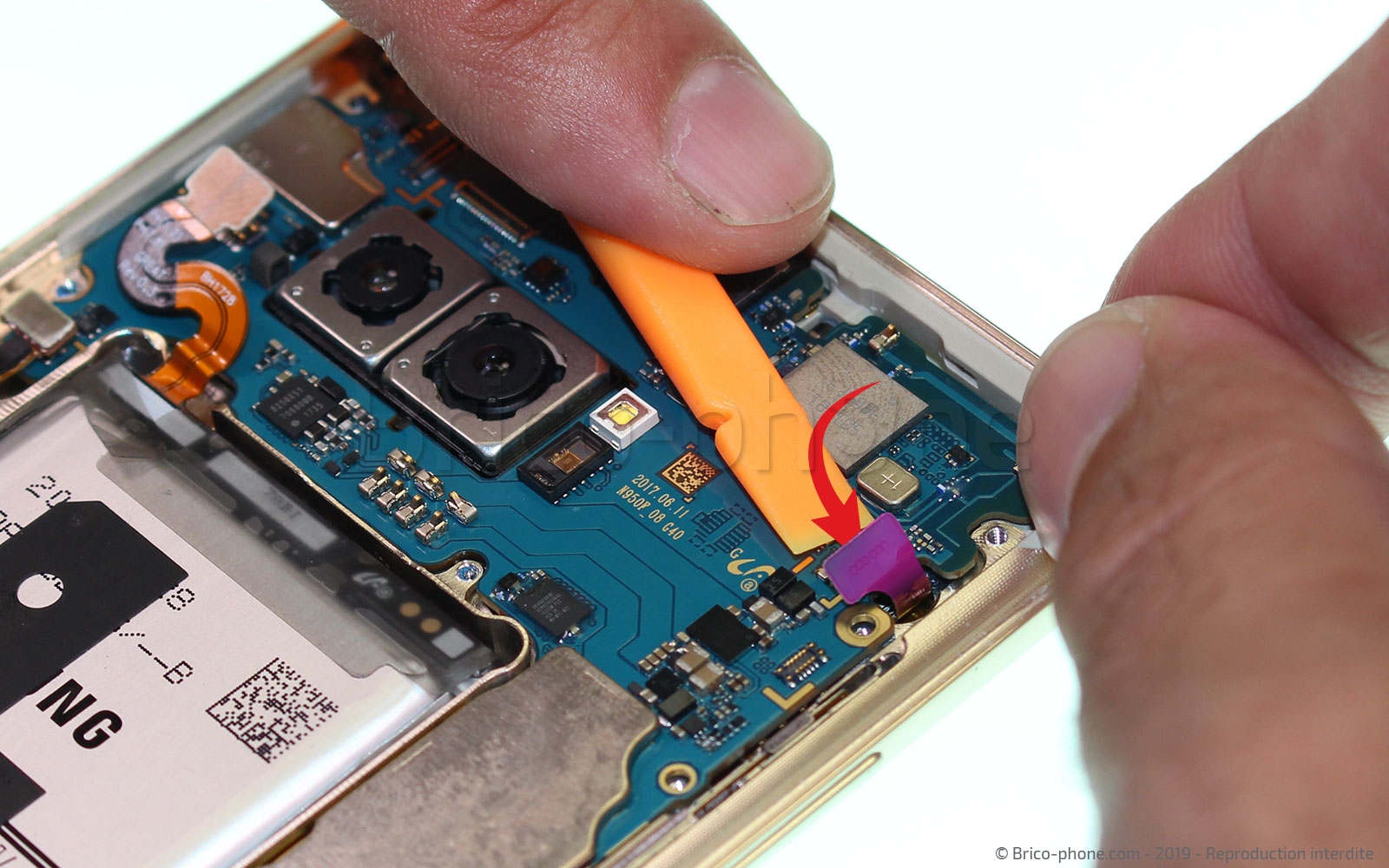 Changement du connecteur de charge sur Galaxy Note 8 photo 2