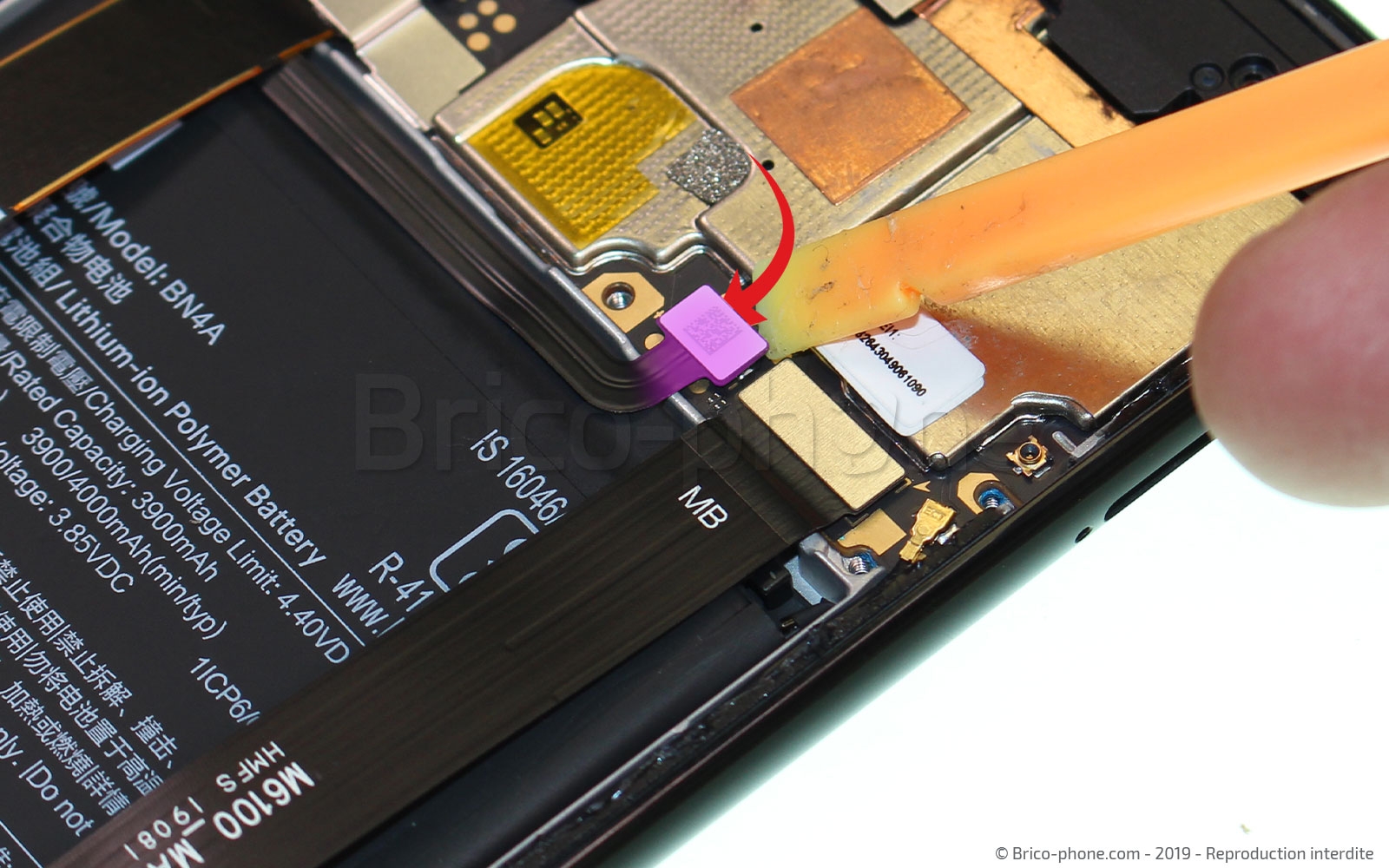 Changement de batterie sur Redmi Note 7 photo 3