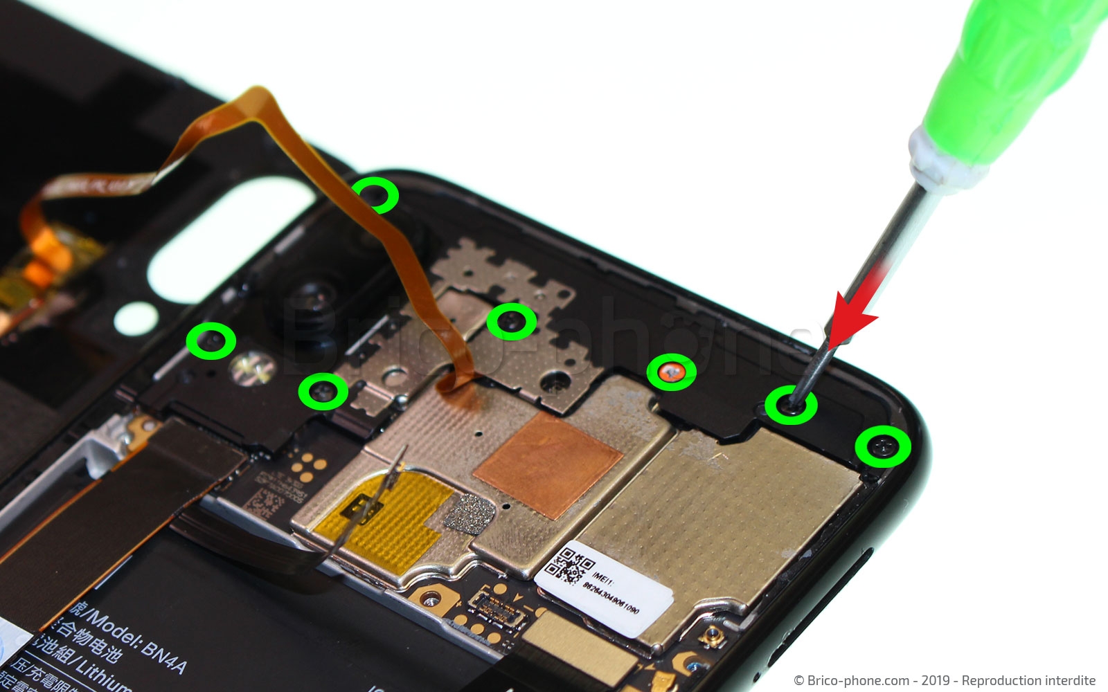 Changement de batterie sur Redmi Note 7 photo 1