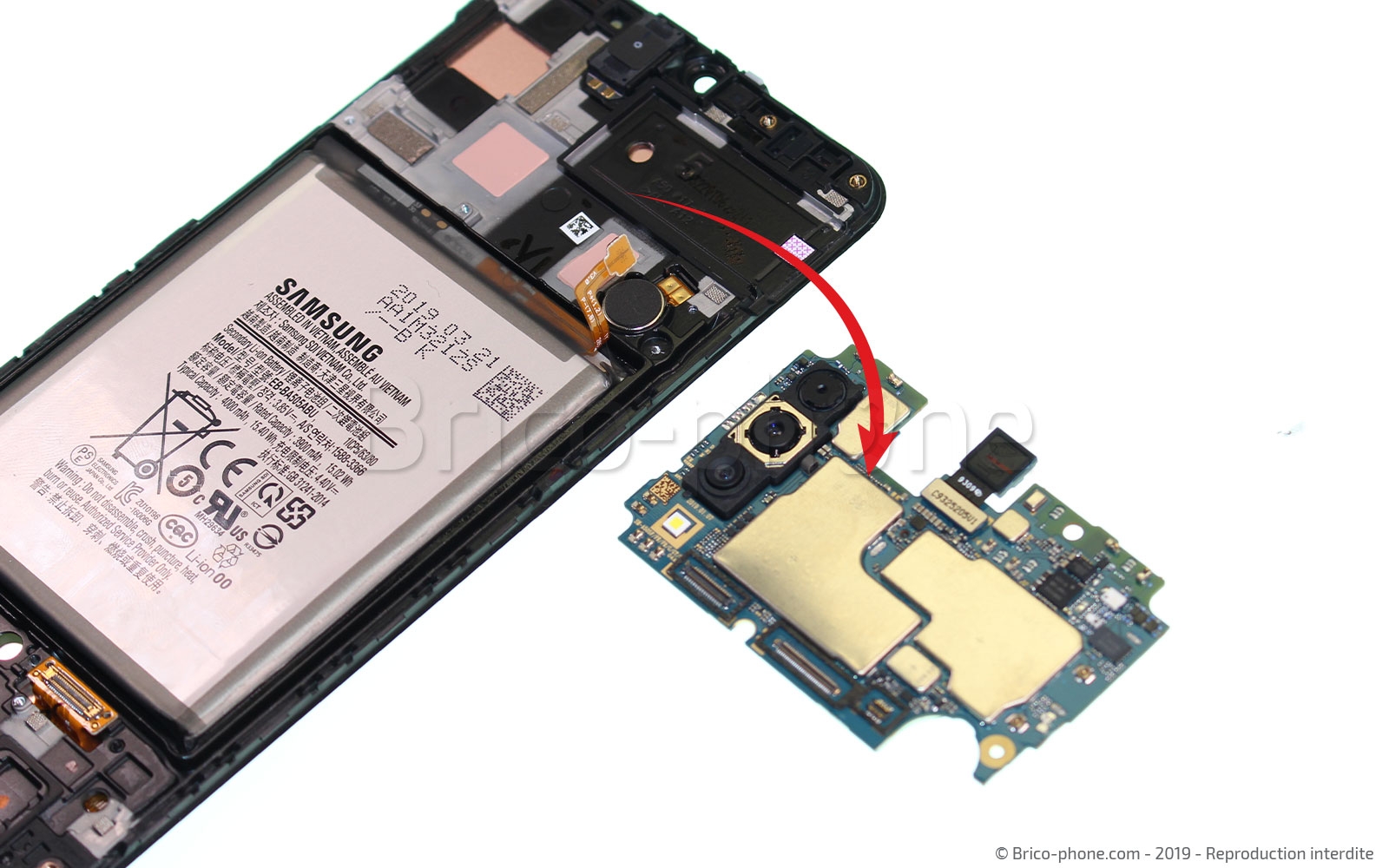 Démontage complet sur Galaxy A50 photo 3