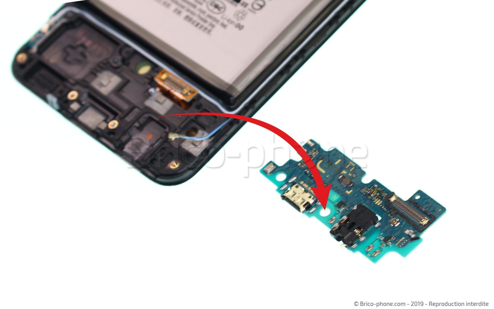 Changement d'écran vitre et LCD sur Galaxy A50 photo 4