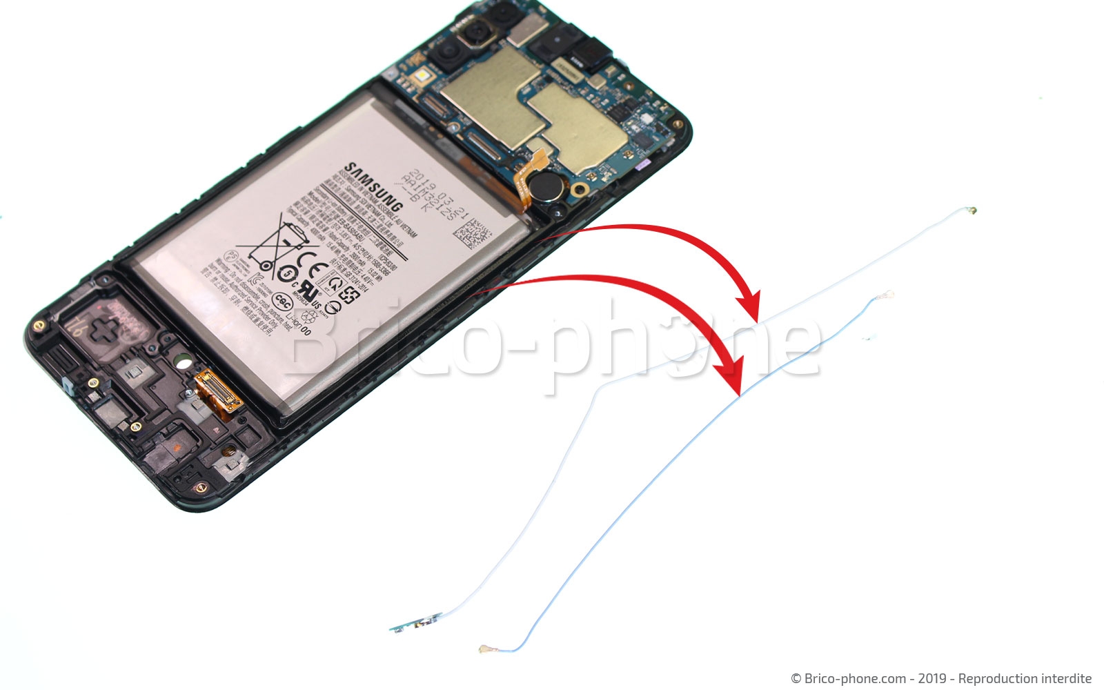 Changement d'écran vitre et LCD sur Galaxy A50 photo 4