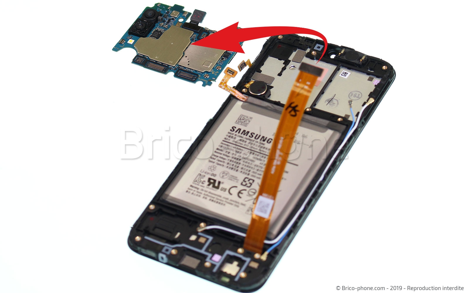 Changement de bloc écran sur Galaxy A20e photo 3