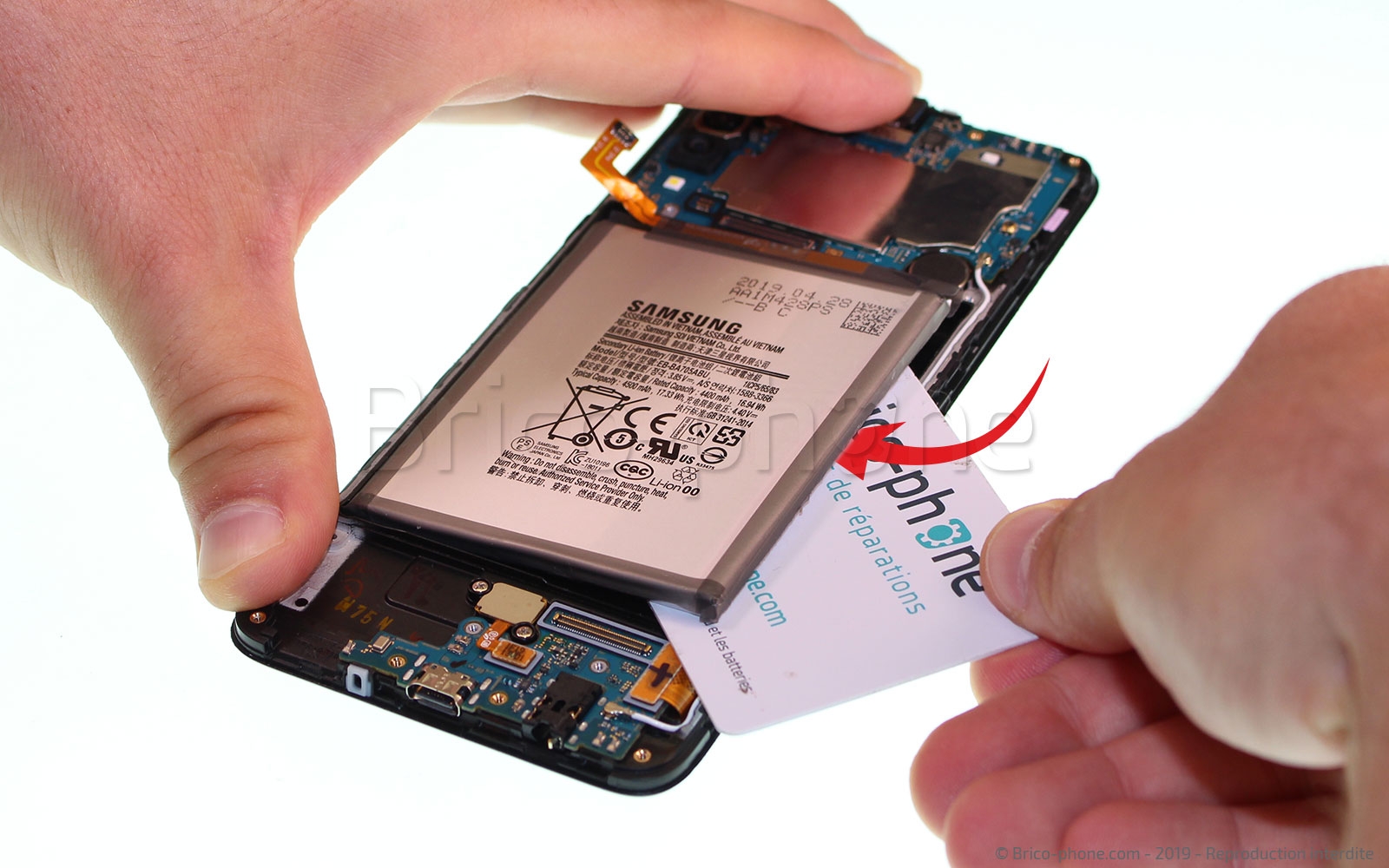 Démontage complet sur Galaxy A70 photo 2