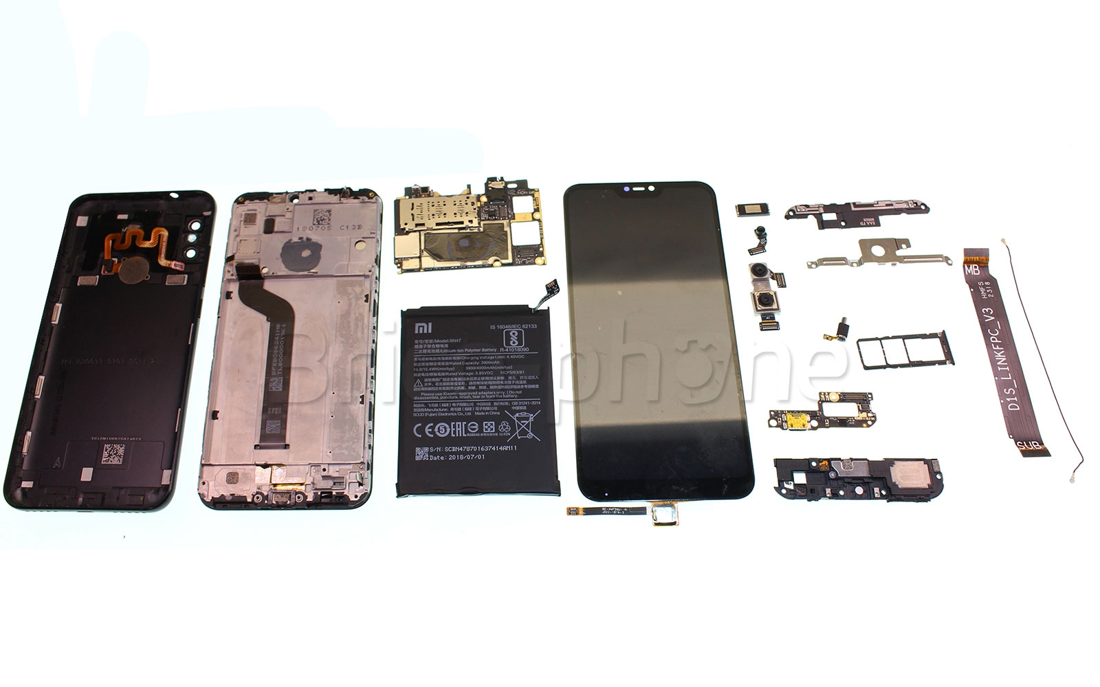 Démontage complet sur Mi A2 Lite photo 1