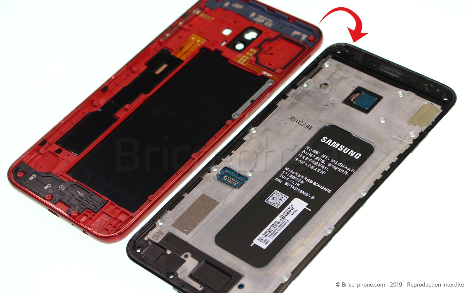 Démontage complet sur Galaxy J6 Plus photo 3