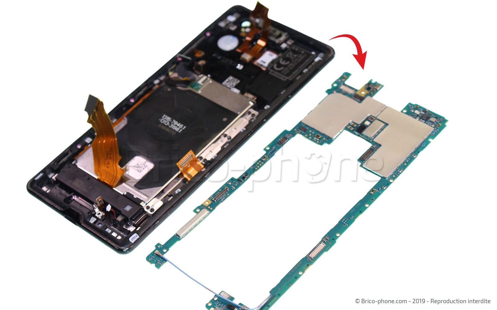 Changement de batterie sur Xperia XZ3 photo 4