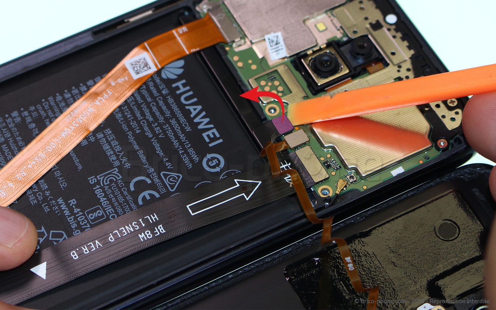 Changement de Batterie sur Mate 20 Lite photo 3