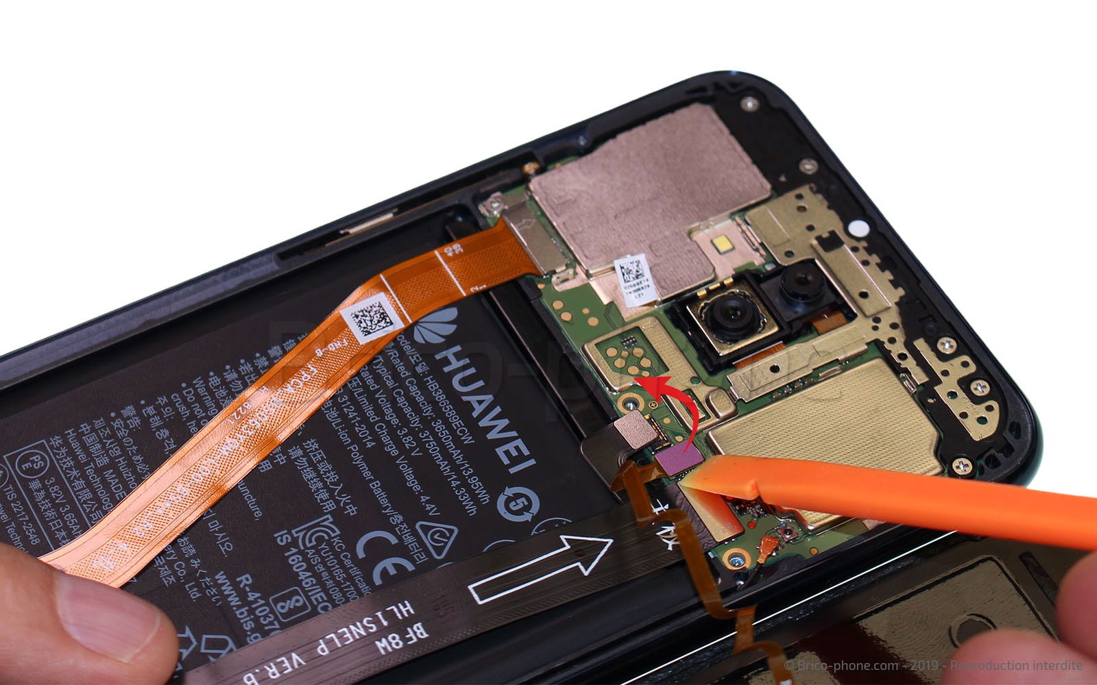 Changement de Batterie sur Mate 20 Lite photo 4