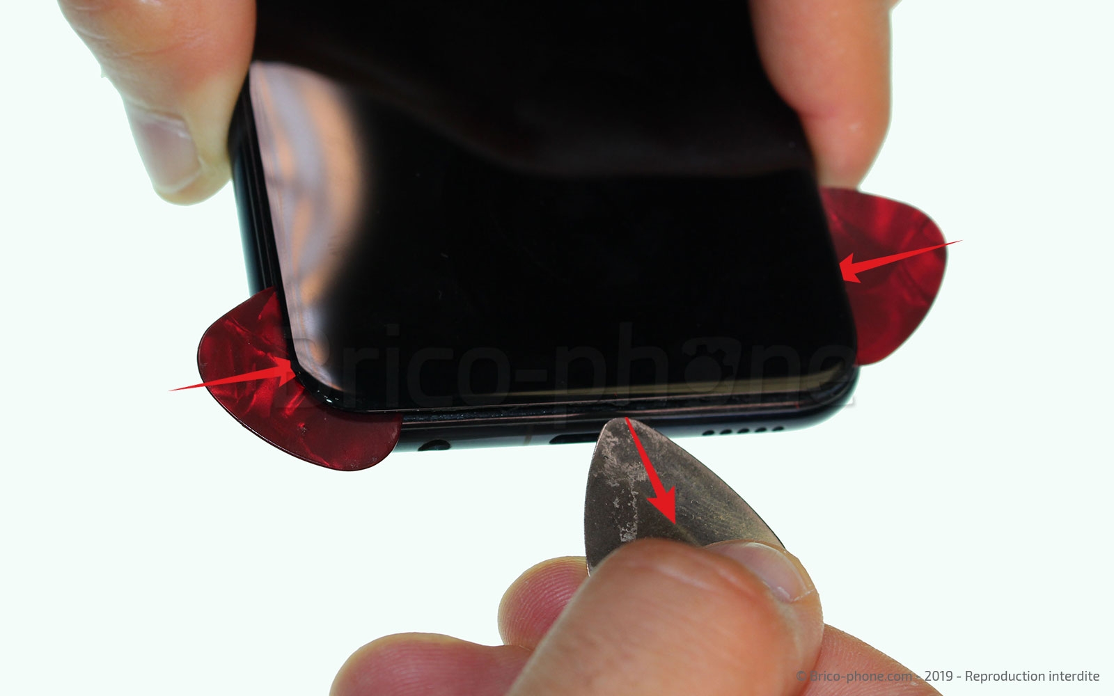 Changement de bloc écran (vitre + LCD) sur Mate 20 Lite photo 3