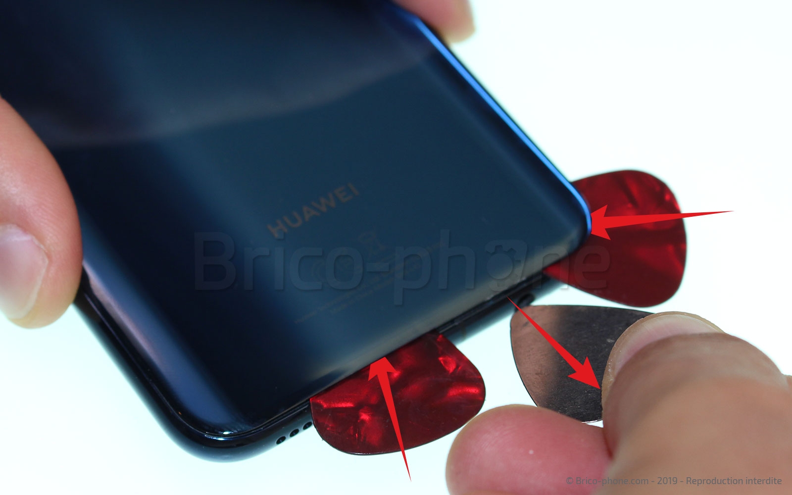 Changement de bloc écran avec batterie sur Mate 20 Lite photo 3