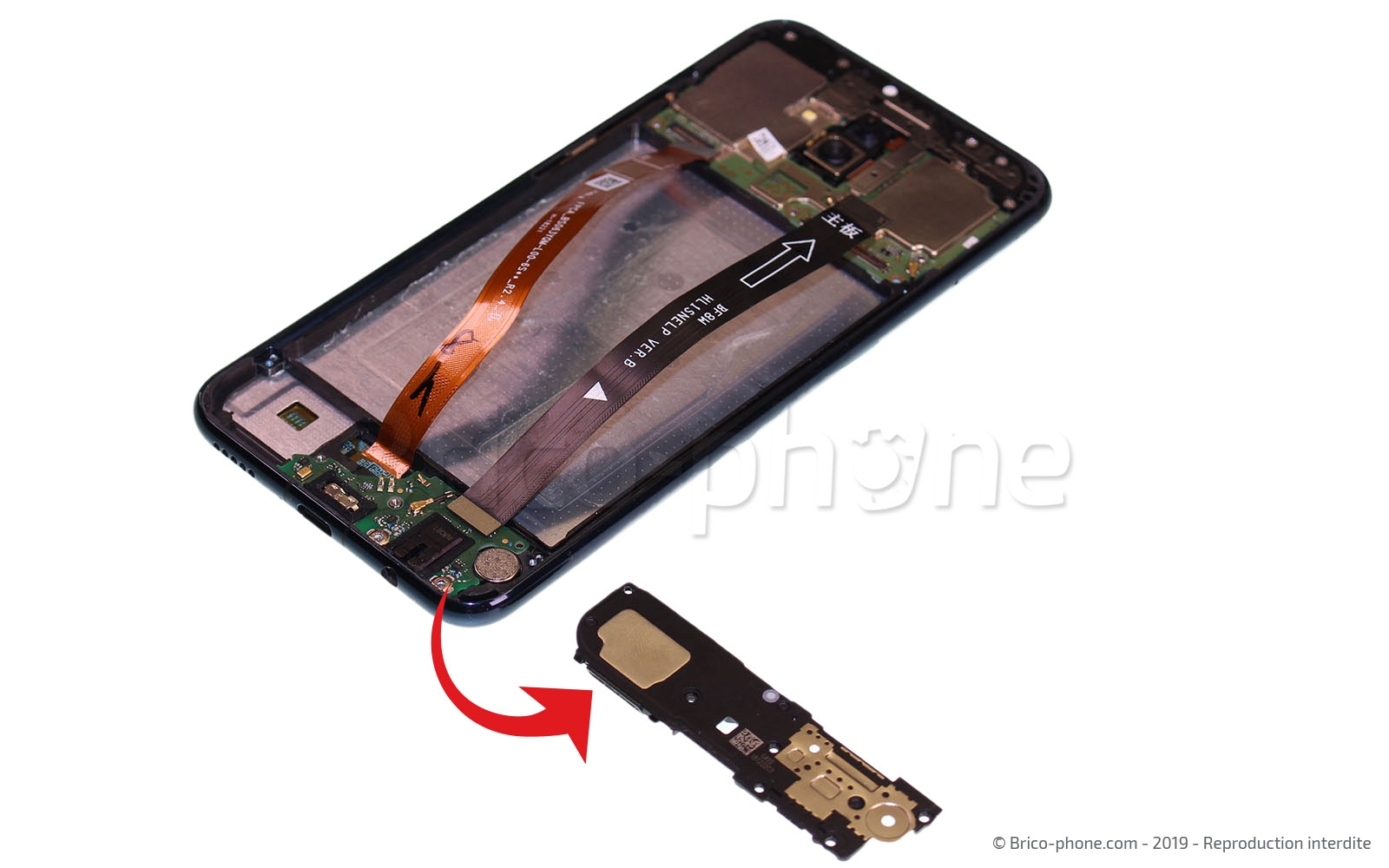 Changement de bloc écran avec batterie sur Mate 20 Lite photo 3