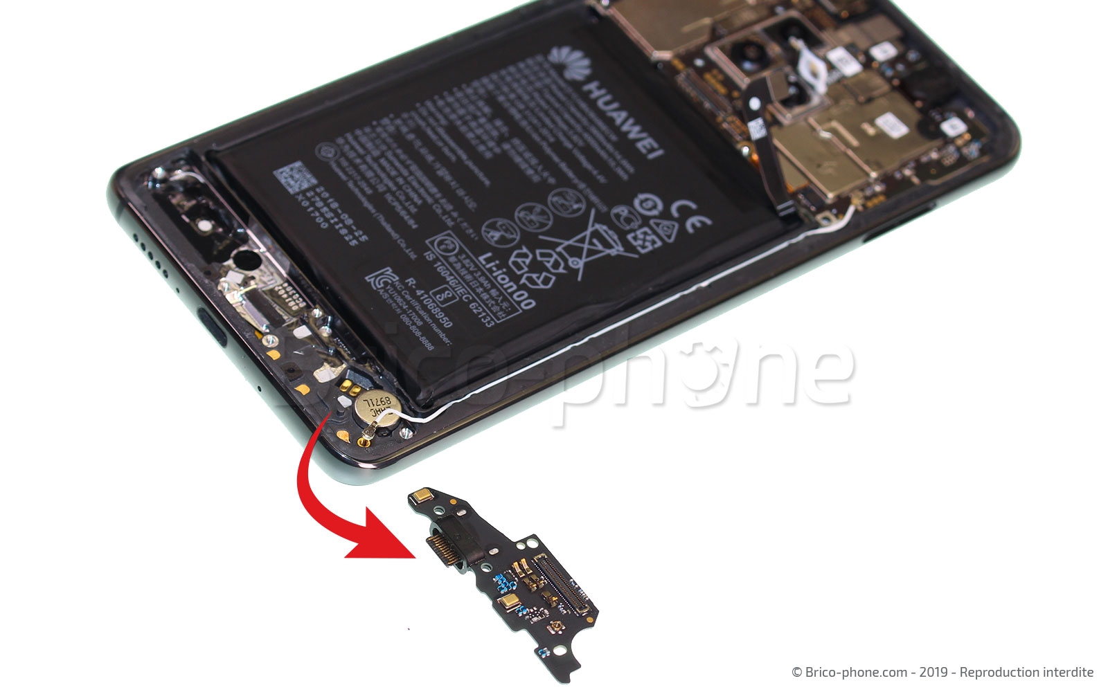 Changement de connecteur de charge sur Mate 20 photo 3