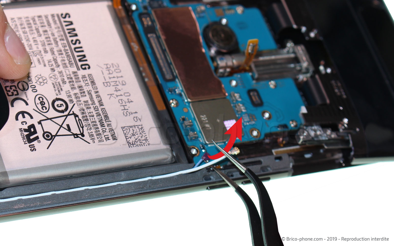 Démontage complet sur Galaxy A80 photo 3