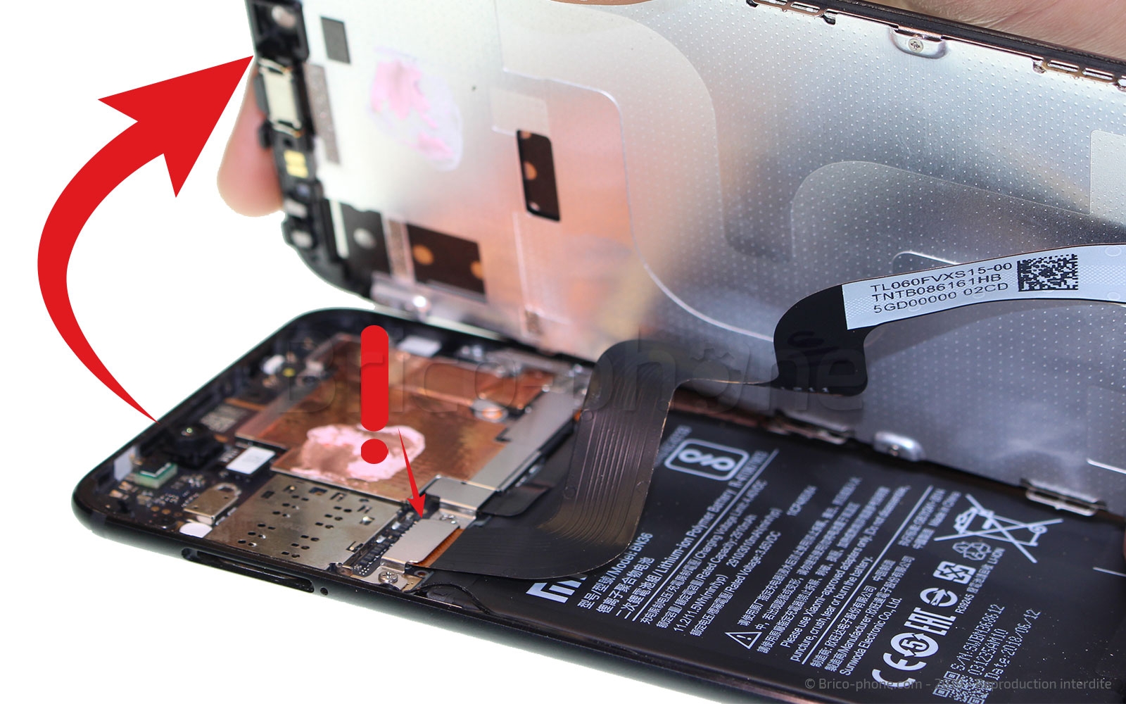 Changement d'écran (vitre+LCD) sur Mi A2 photo 2