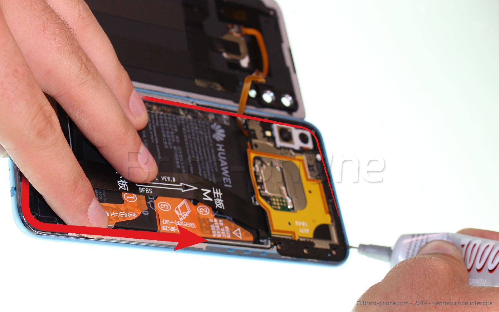 Changement de coque arrière sur Honor 10 Lite photo 1