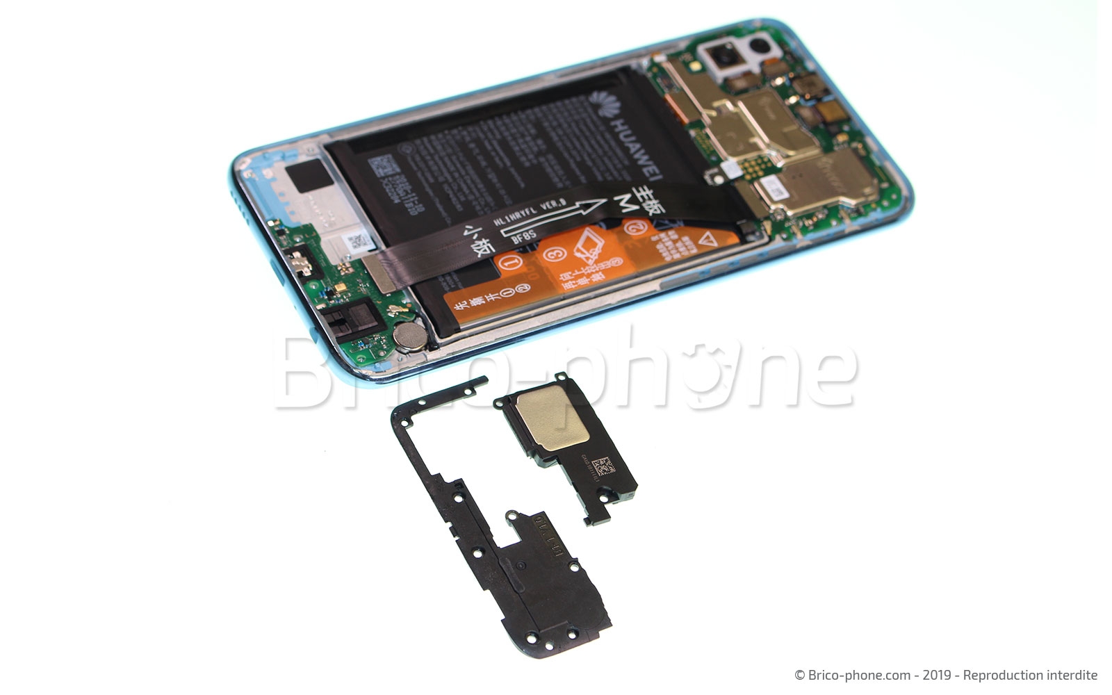 Changement de bloc écran avec batterie sur Honor 10 Lite photo 3