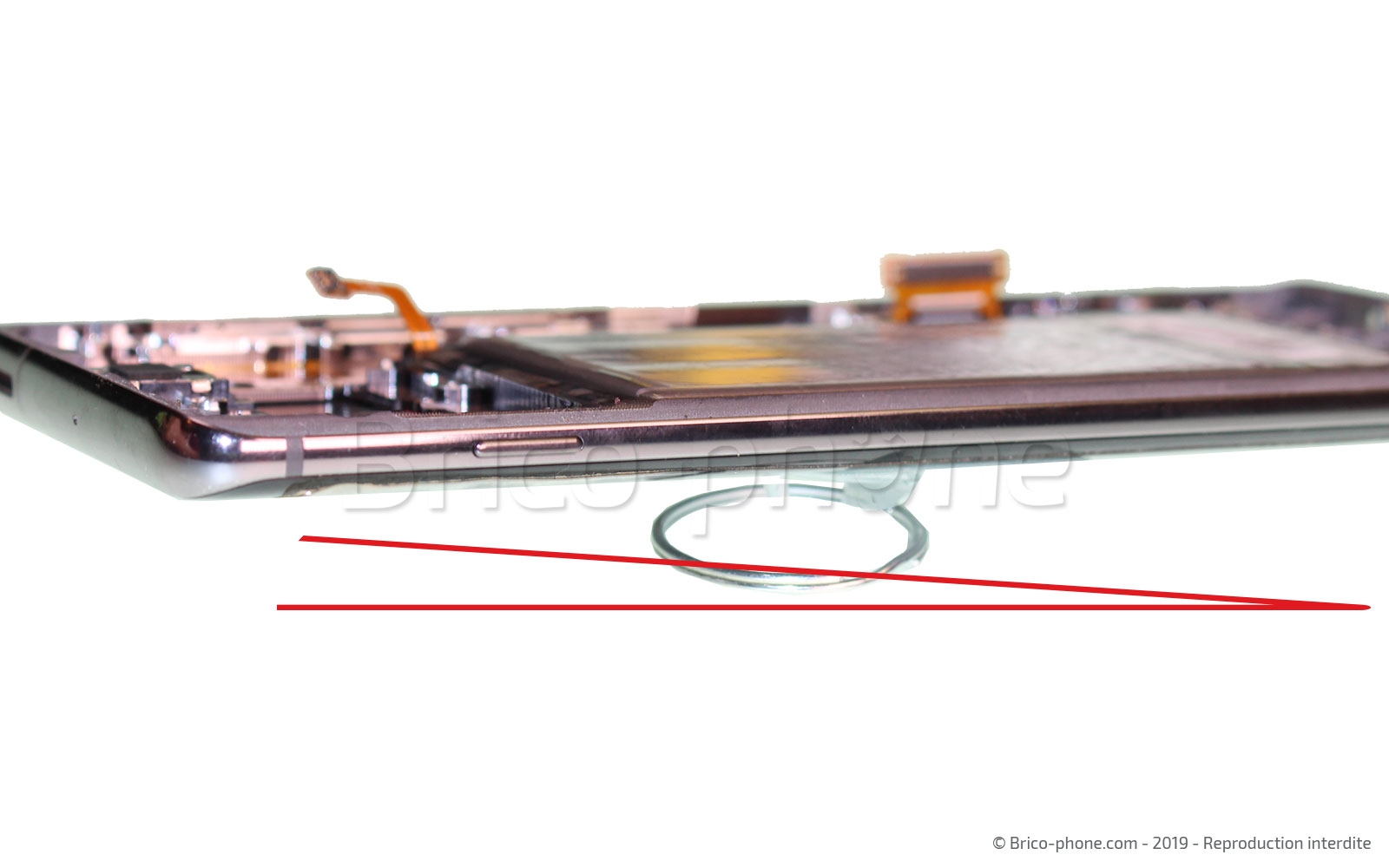 Changement de bloc écran avec châssis sur Galaxy S10 Plus photo 3