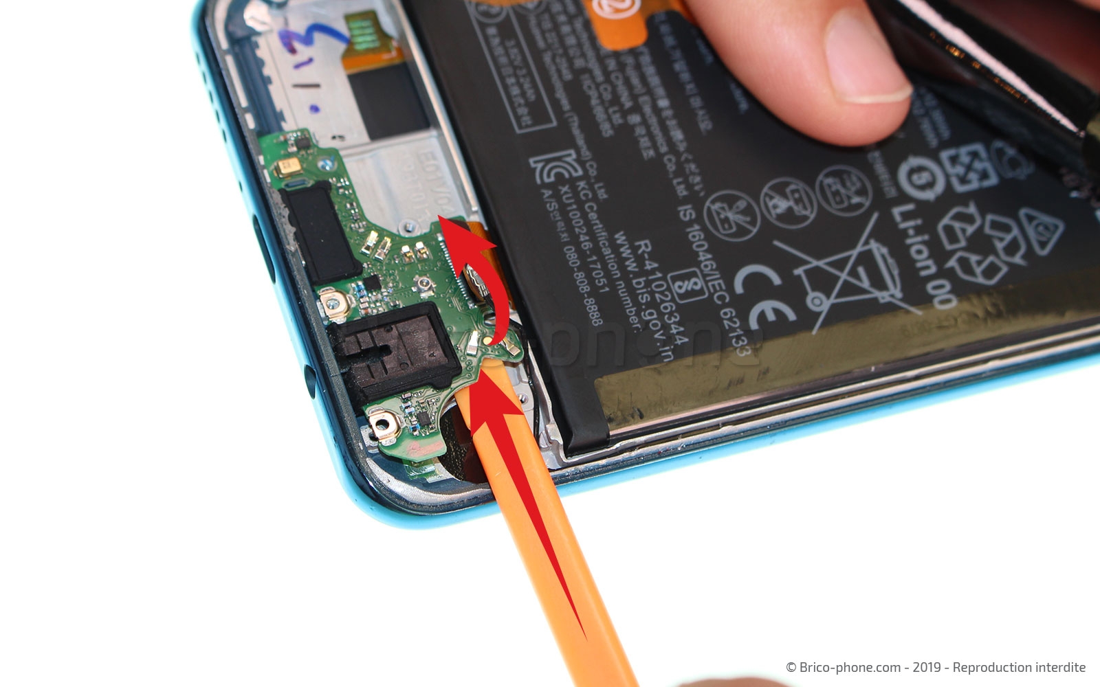 Changement de connecteur de charge sur P30 Lite photo 3