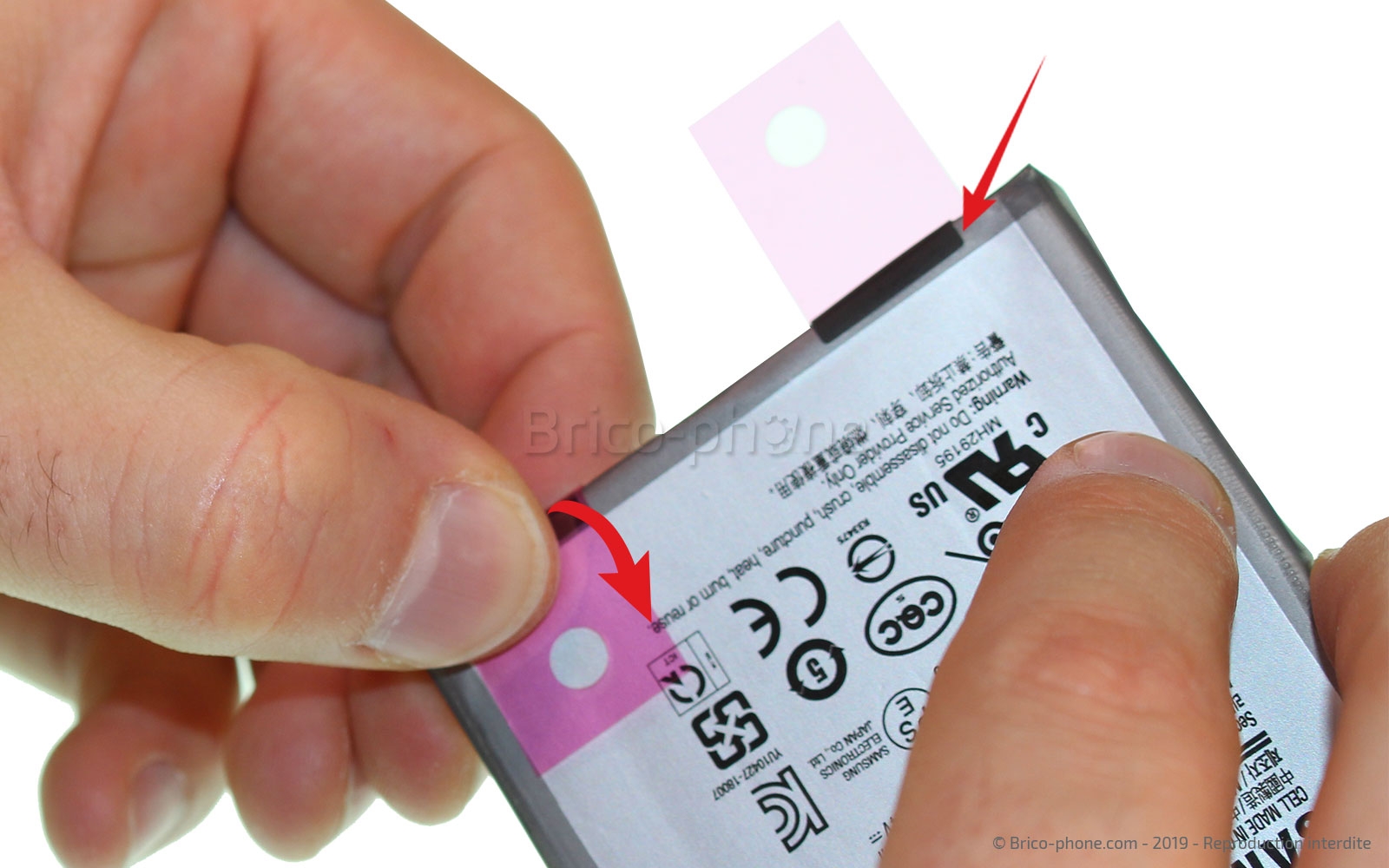 Changement du bloc écran pré-monté sur châssis sur Galaxy A10 photo 3