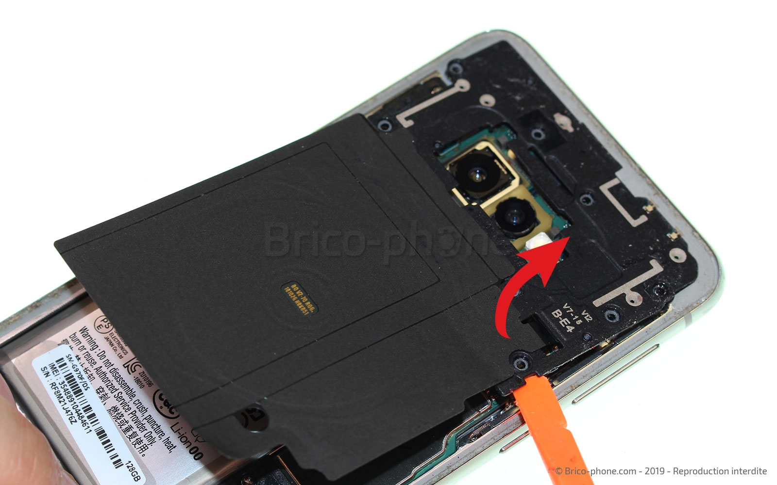 Changement de batterie sur Galaxy S10e photo 3