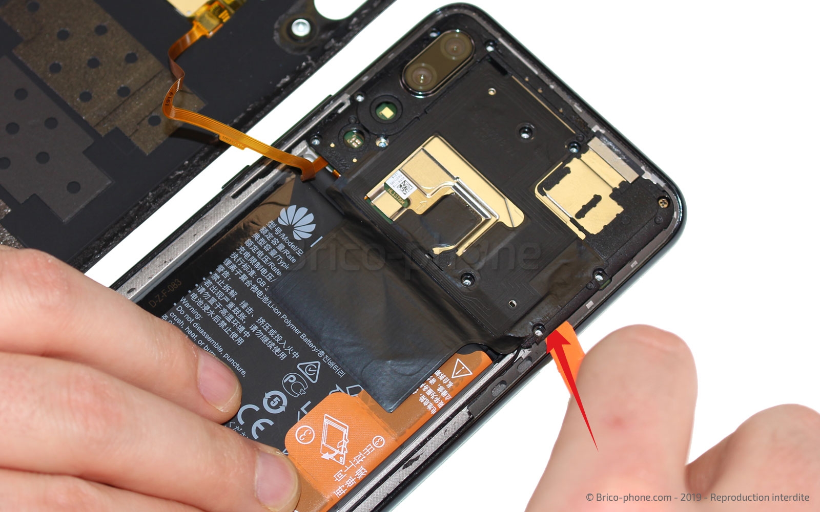 Changement de batterie sur P Smart Z photo 2