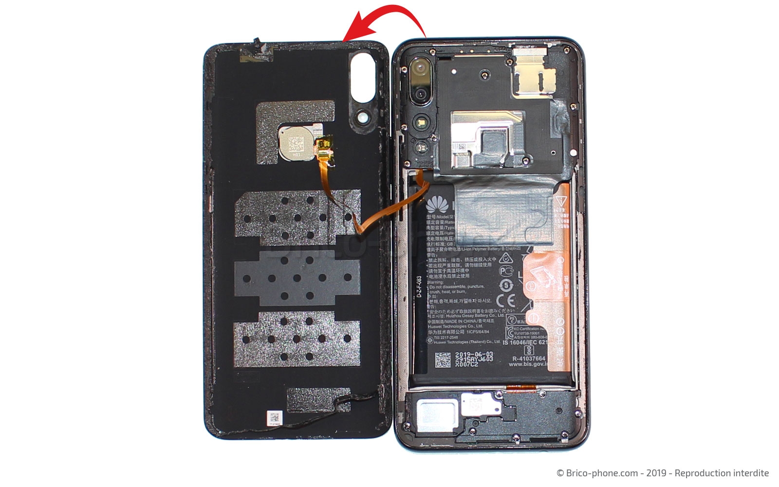 Changement du connecteur de charge sur P Smart Z photo 4