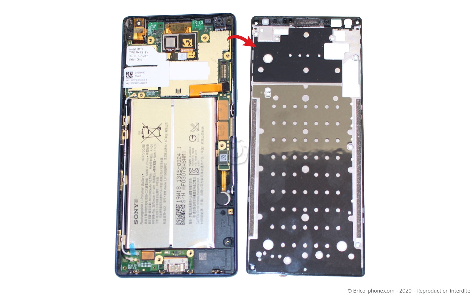 Changement de connecteur de charge sur Xperia 10 photo 3