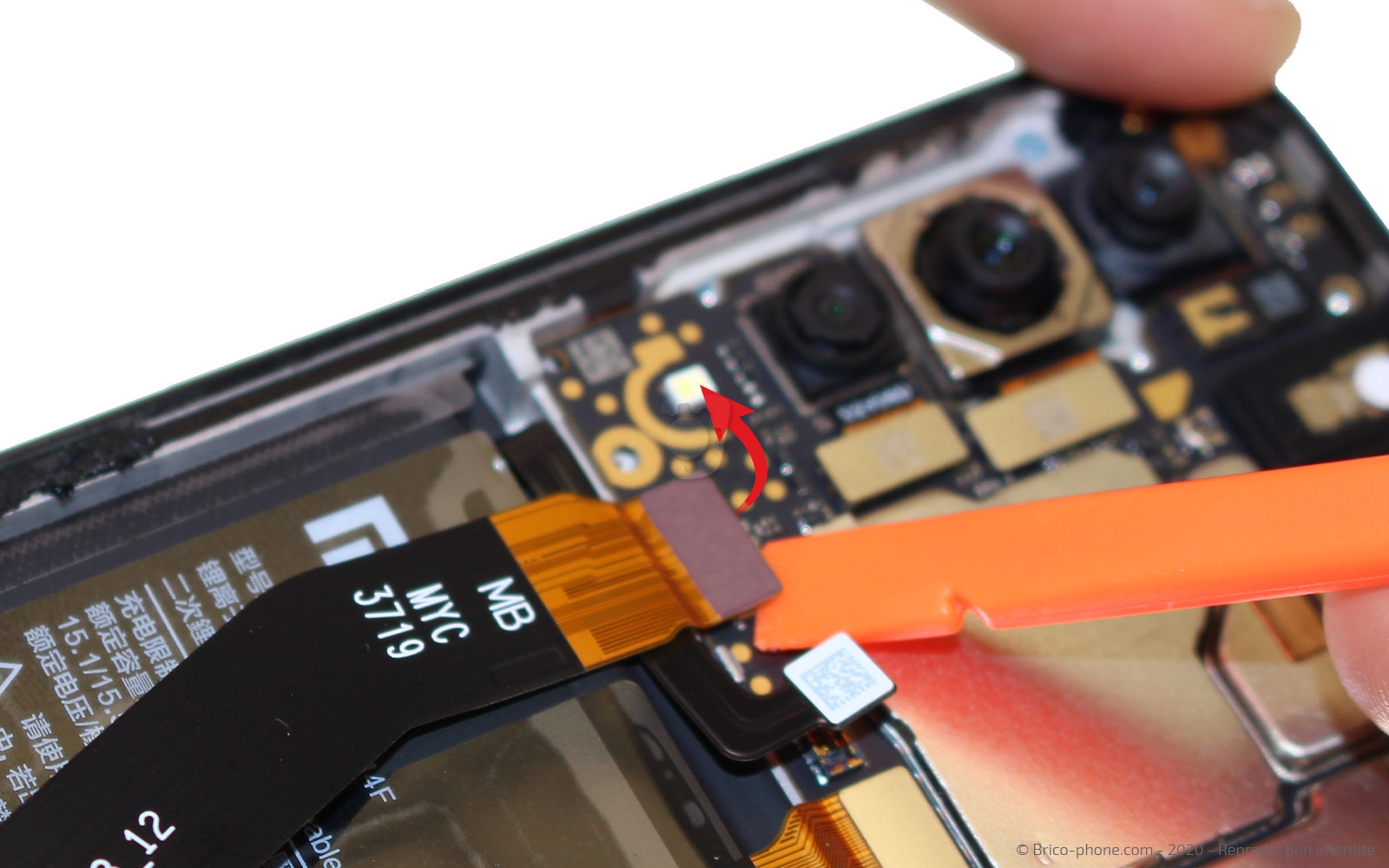 Changement du bloc écran avec châssis sur Mi A3 photo 2