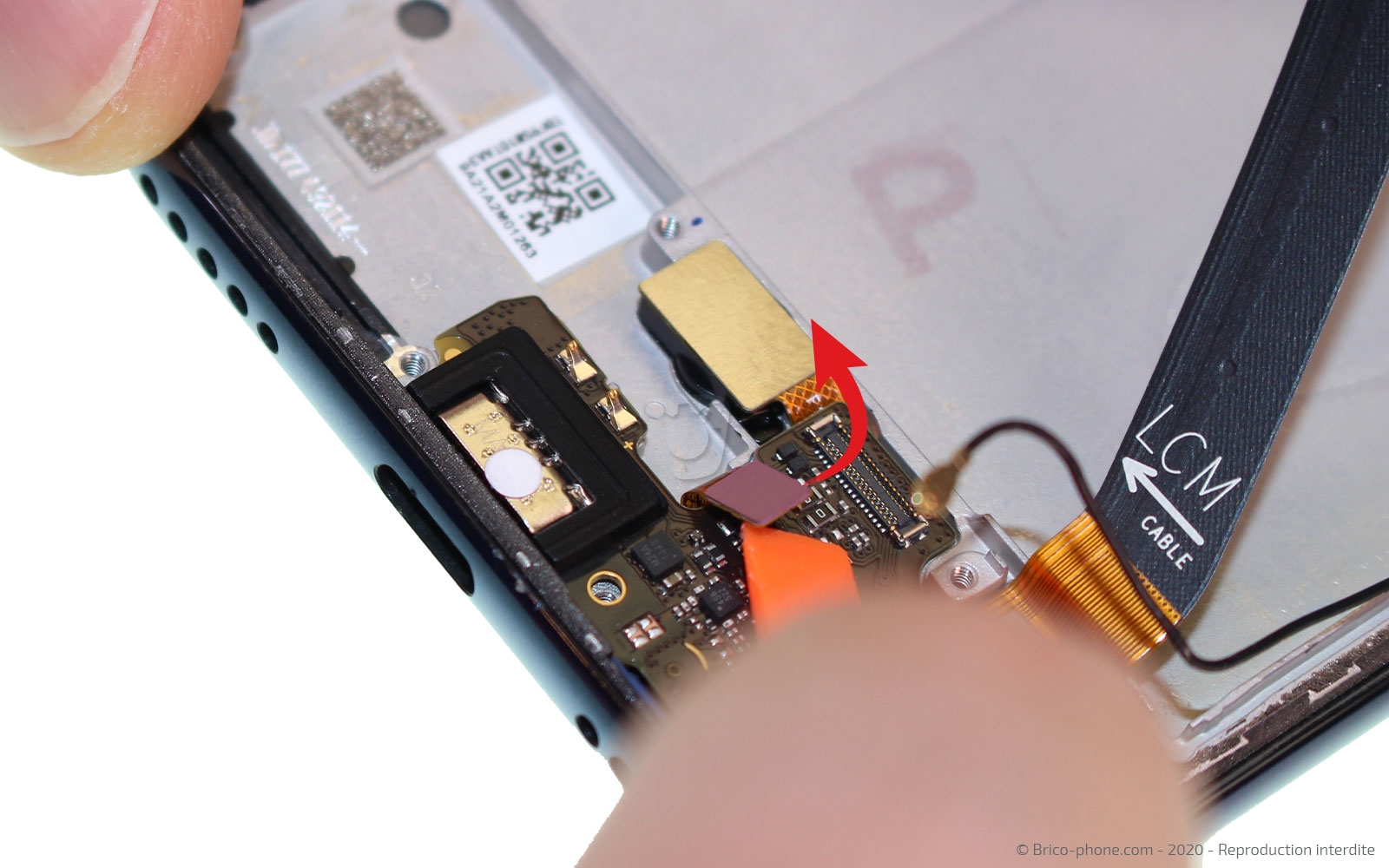 Changement du bloc écran avec châssis sur Mi A3 photo 2