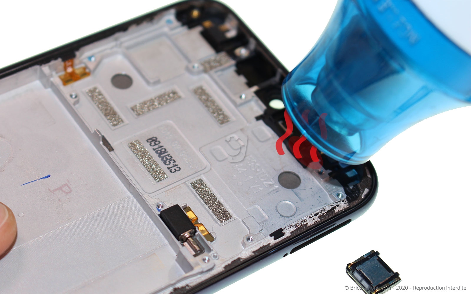 Changement du bloc écran avec châssis sur Mi A3 photo 2