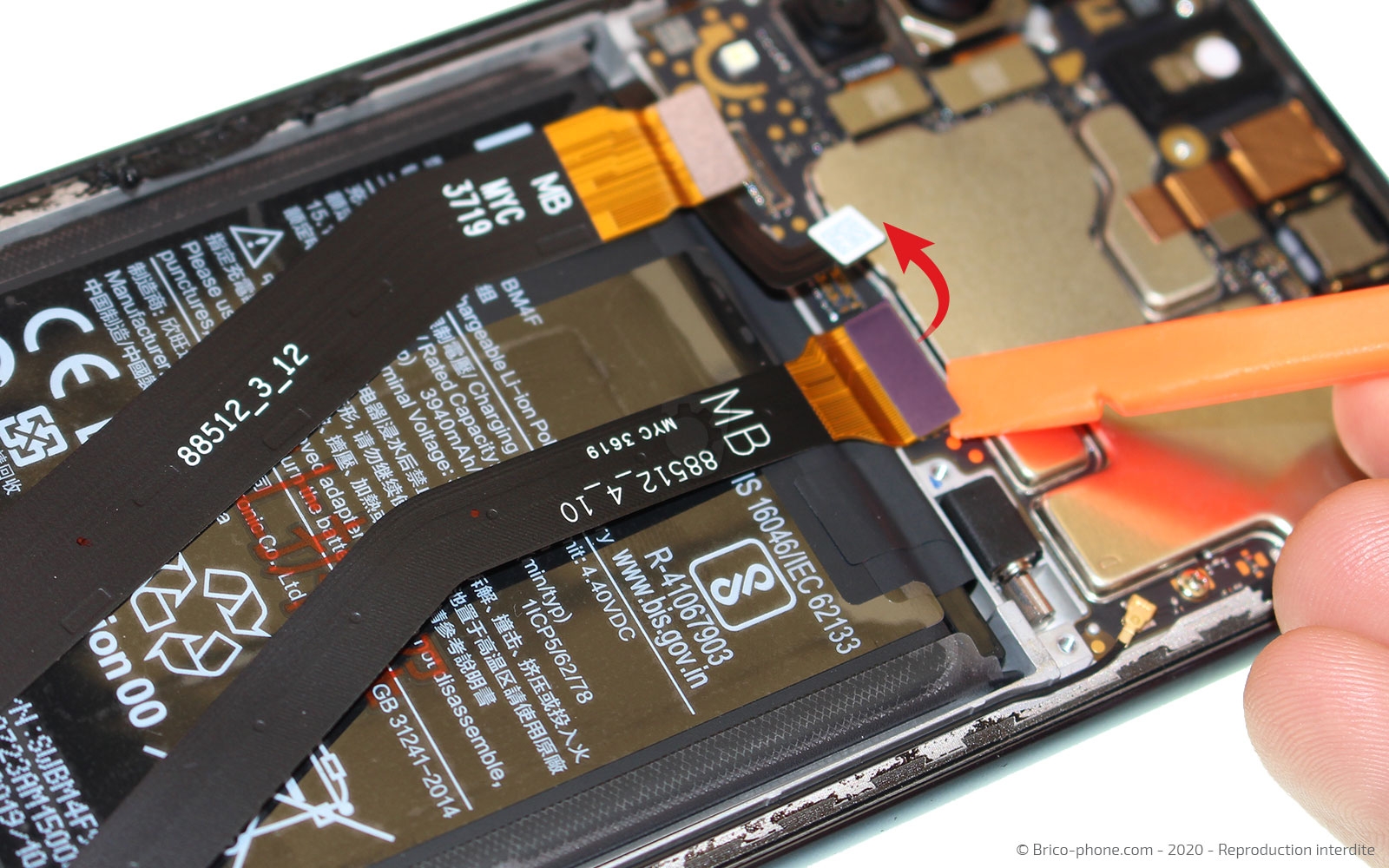 Changement de batterie sur Mi A3 photo 3