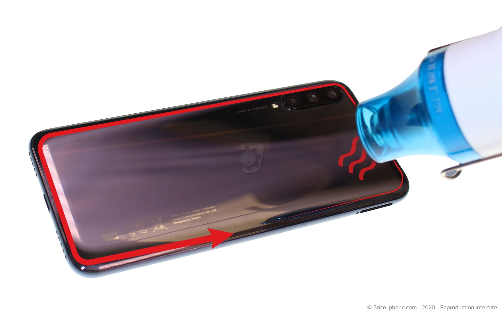 Changement du connecteur de charge sur Mi A3 photo 2