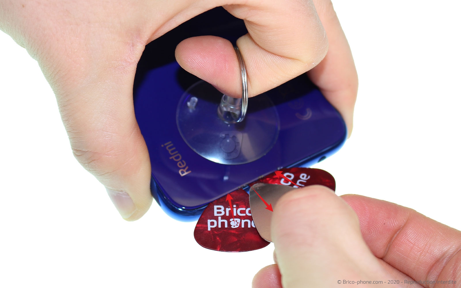 Changement du bloc écran sur châssis sur Redmi Note 8T photo 2