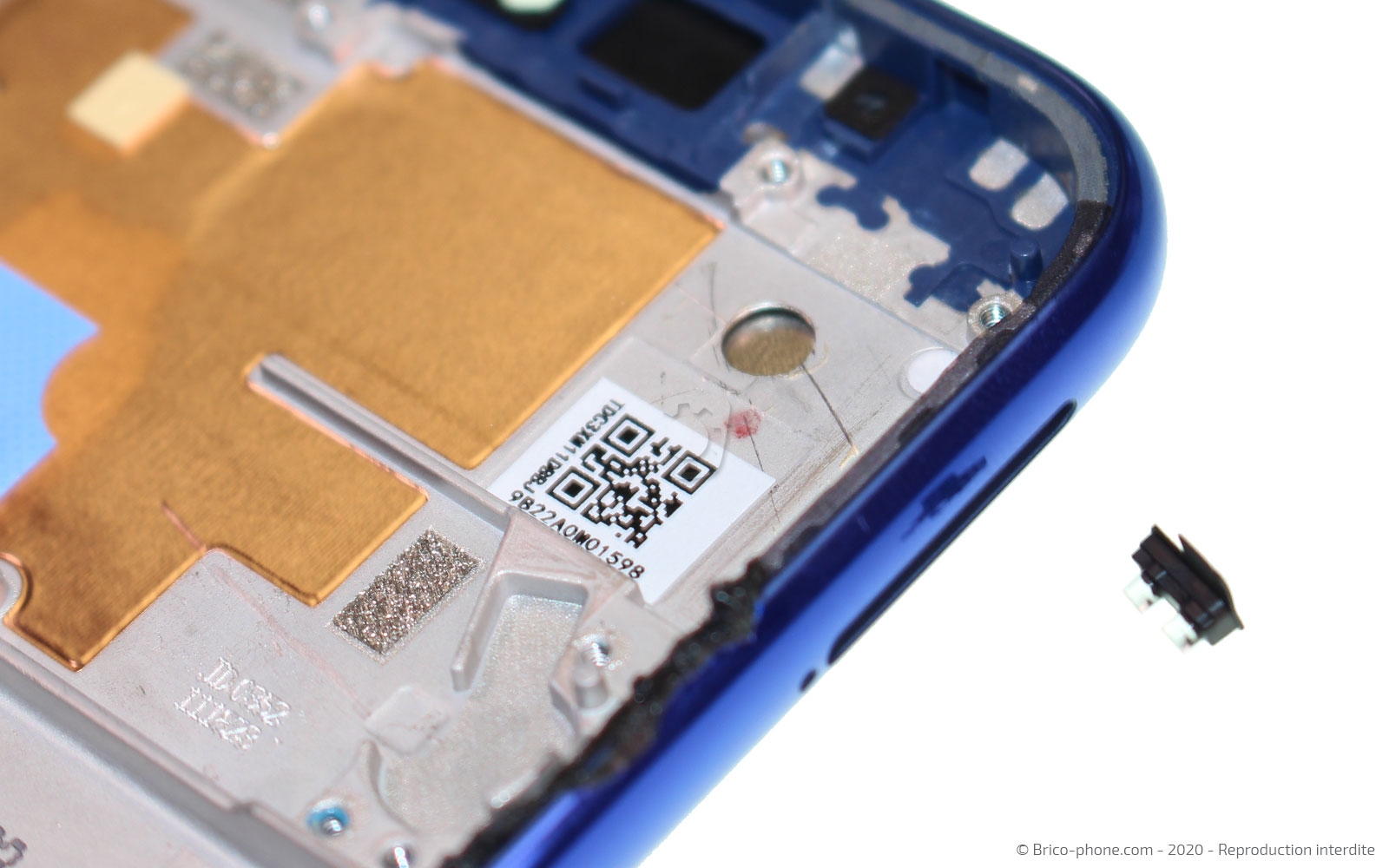 Changement du bloc écran sur châssis sur Redmi Note 8T photo 2