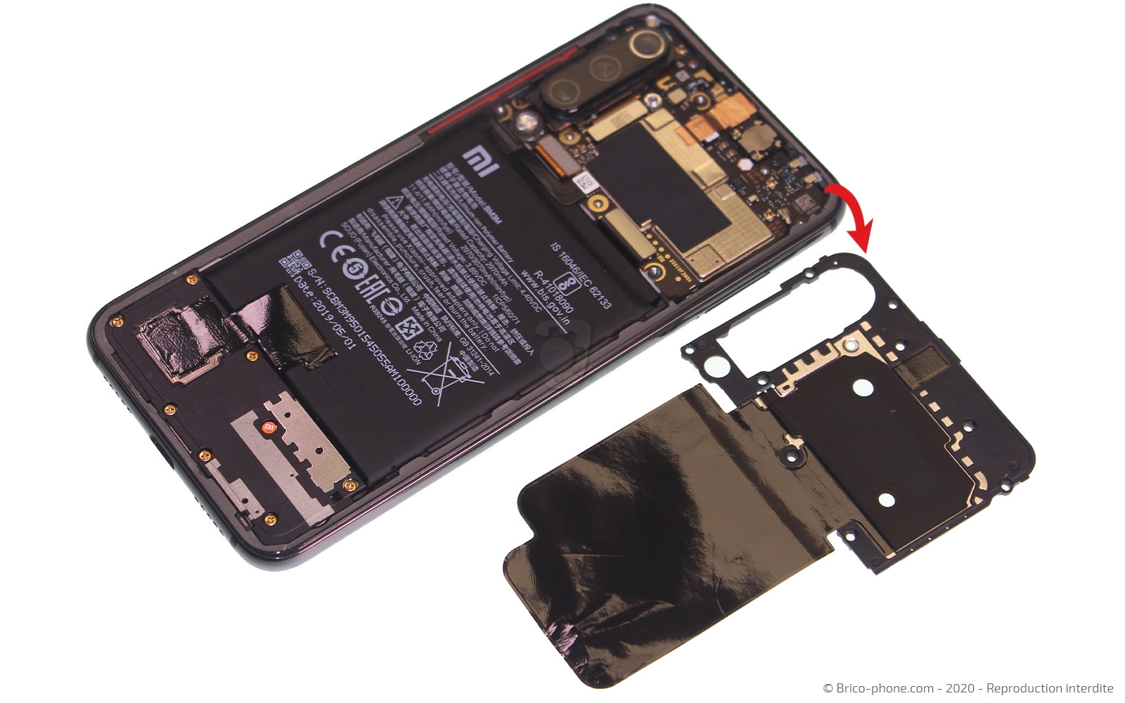 Démontage complet sur Mi 9 SE photo 4