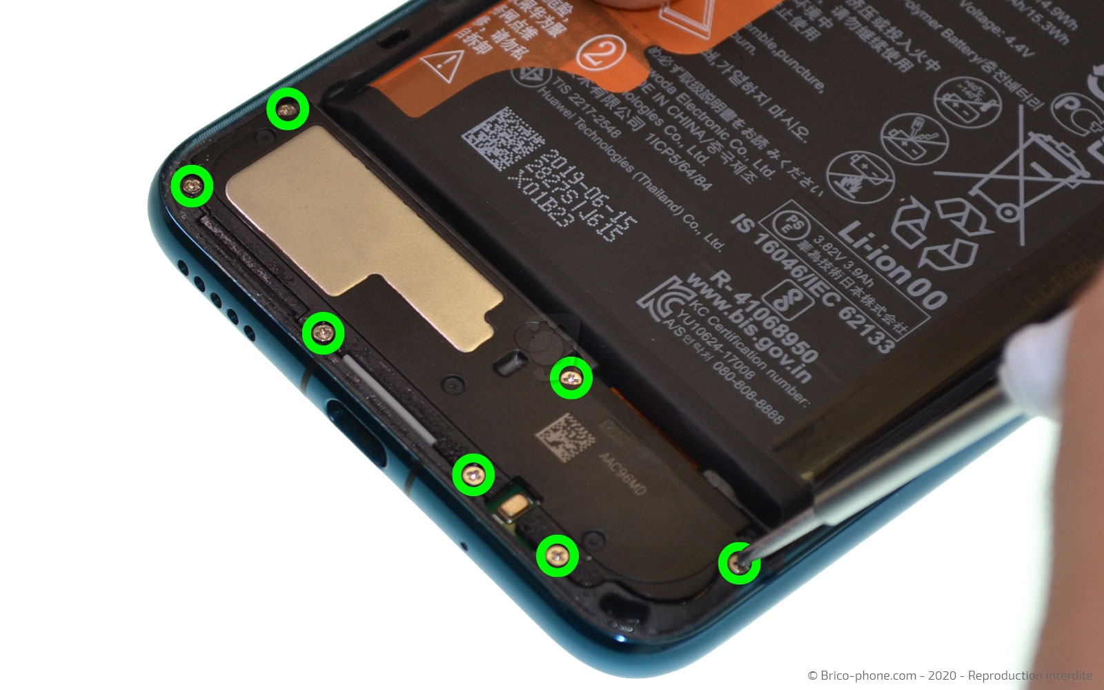 Changement du connecteur de charge sur Honor 20 Pro photo 1