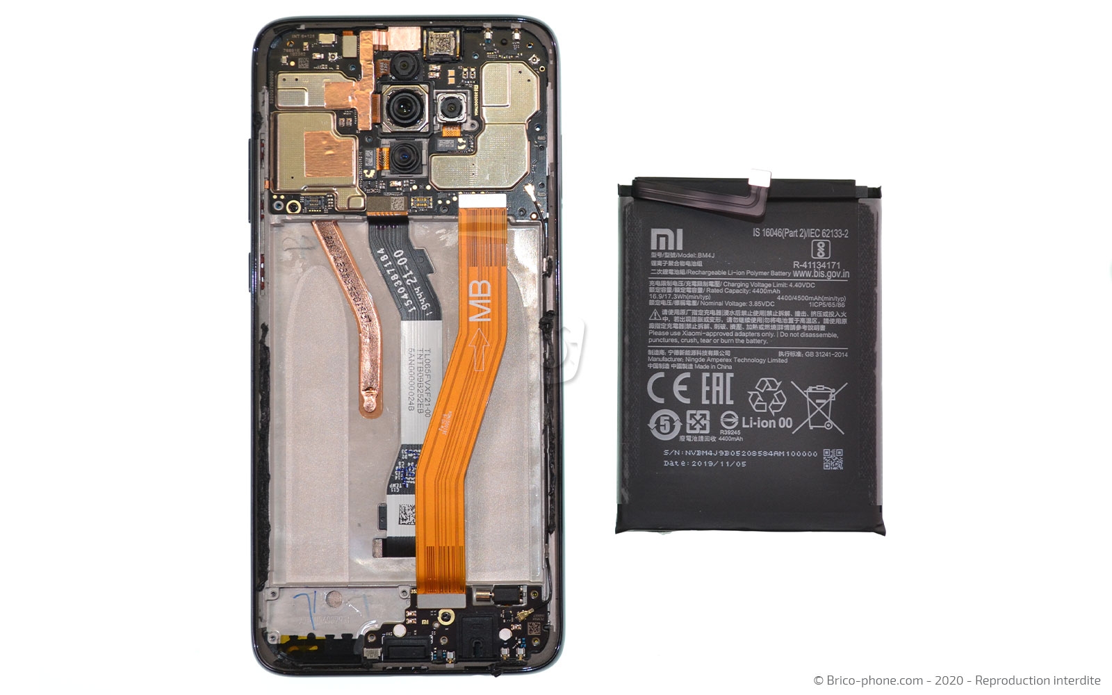 Démontage complet sur Redmi Note 8 Pro photo 4