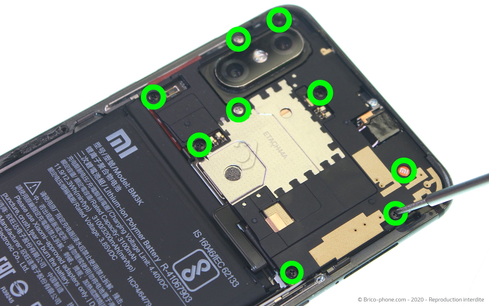 Changement de batterie sur Mi Mix 3 photo 1