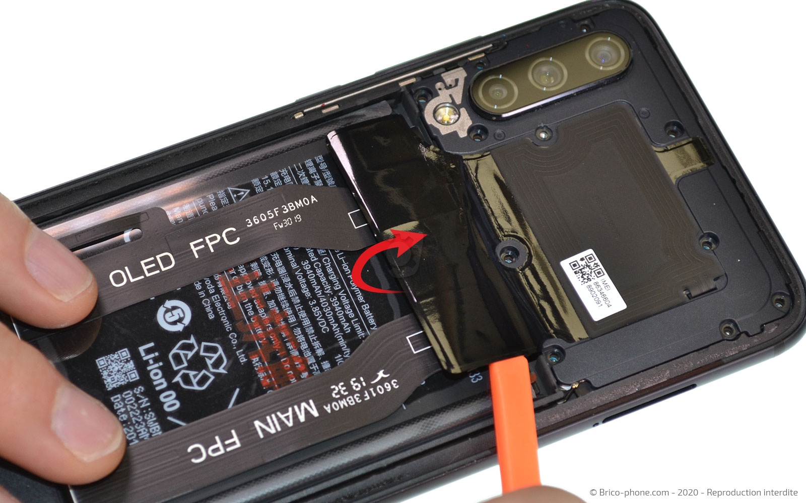 Changement de la batterie sur Mi 9 Lite photo 2