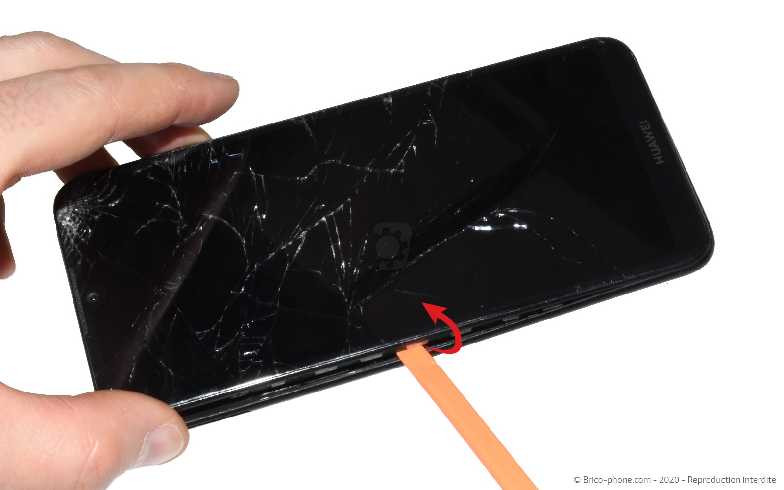 Changement de bloc écran avec batterie sur Y6 2019 photo 3