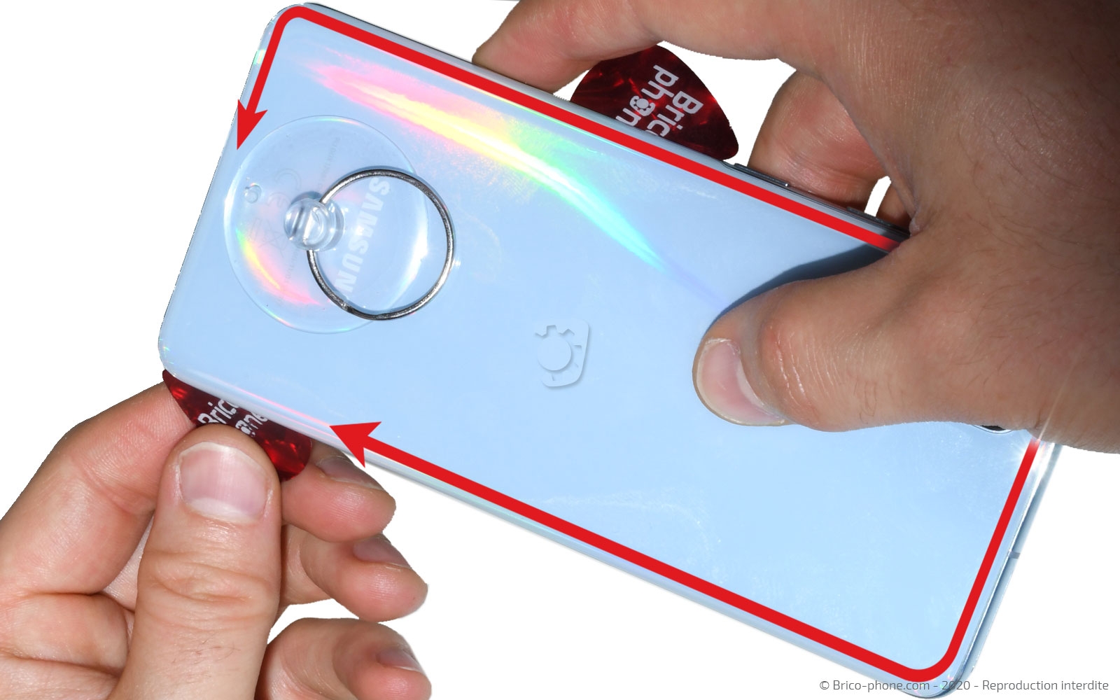 Changement de vitre arrière sur Galaxy S20 photo 3