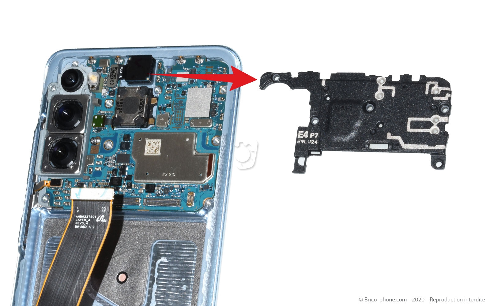 Changement du bloc écran  sur Galaxy S20 photo 3