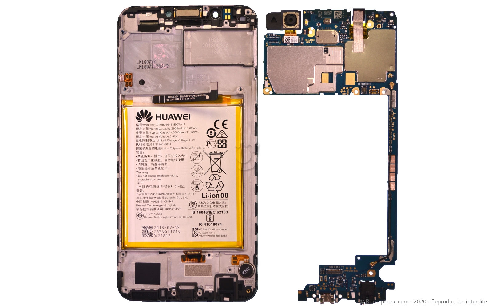 Démontage complet sur Y7 2018 photo 3