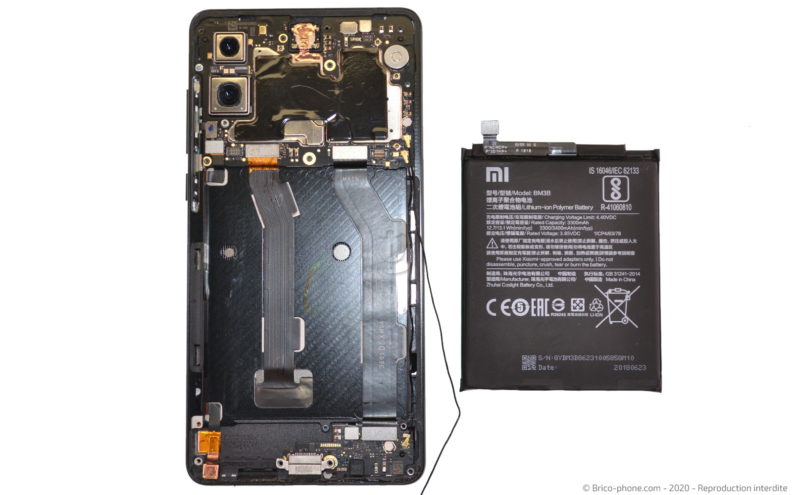 Changement d'écran (vitre+LCD) sur Mi Mix 2S photo 4