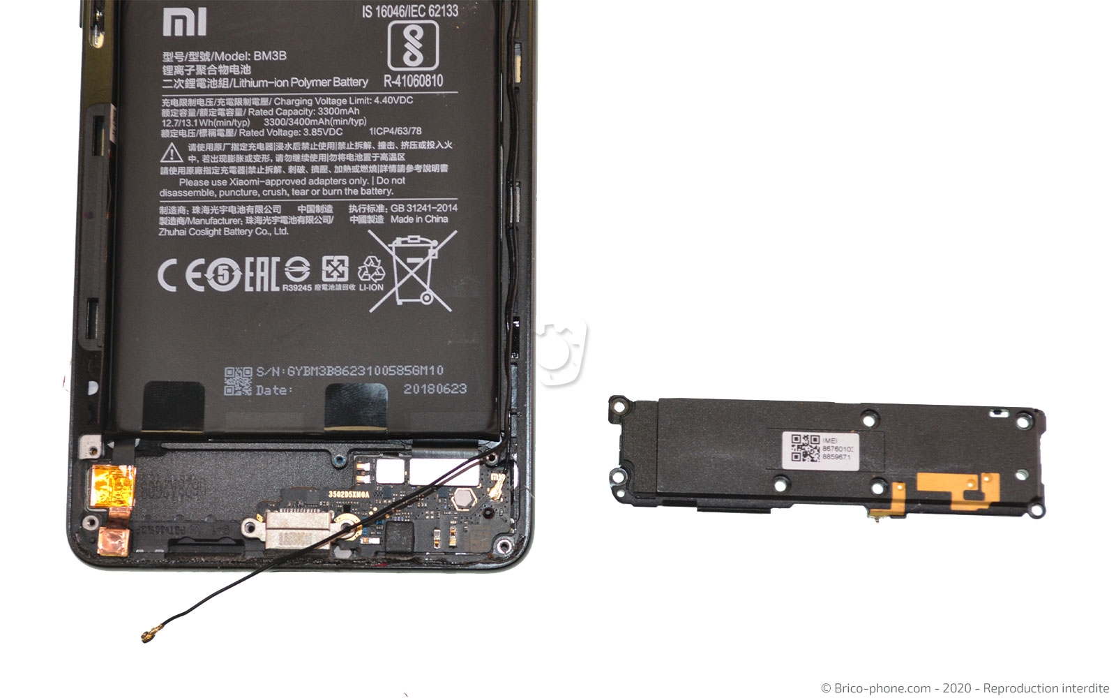 Changement du connecteur de charge sur Mi Mix 2S photo 2